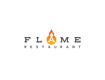 Exclusive Flame Restaurant Logo branding design flame restaurant graphic design logo logo design nepal restaurant rohit shakya