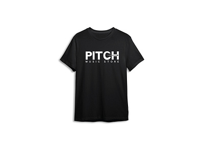 Pitch Music Store Merchandise branding designs graphic design logo merch merchandise mockup music rohit shakya rs illustration shop tshirt