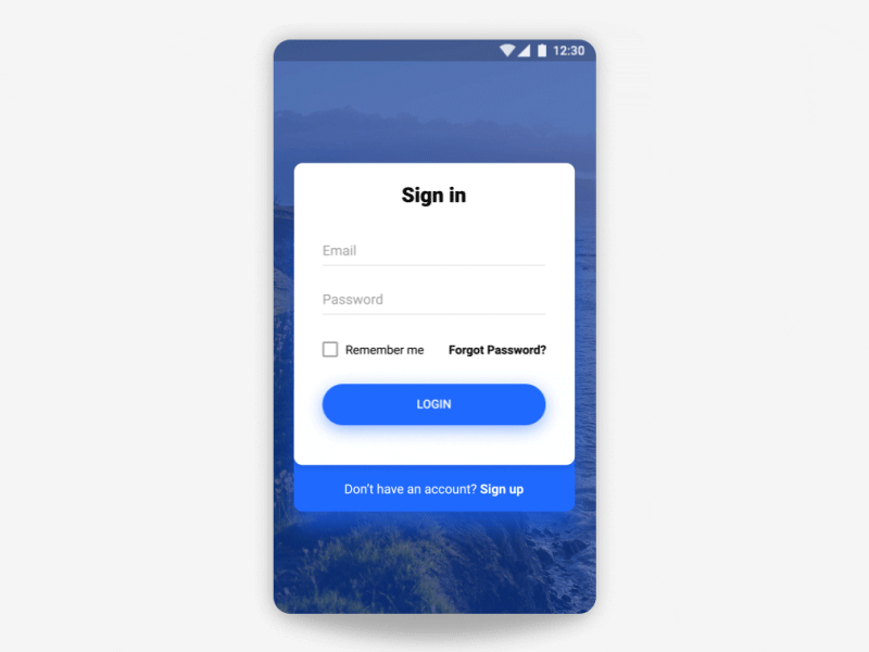 Sign In / Sign Up Full CSS Animation by Claudio Scotto on Dribbble