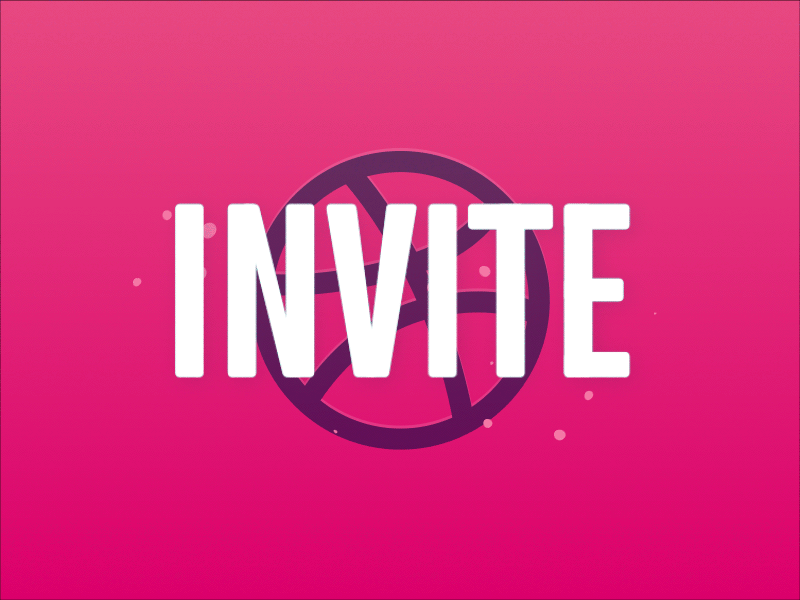 Dribbble Invitation dribbble invitation invite liquid pink reveal text typography