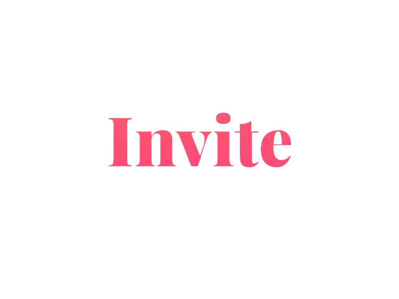 Dribbble Invitation dribbble invitation invite liquid pink reveal serif text typography