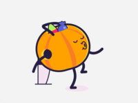 Pumkin spooky candy whistle walkcycle walk cycle after effects halloween pumpkin