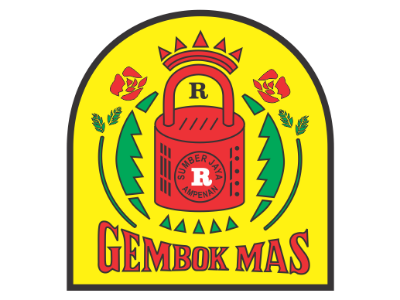 Gembok mas graphic design logo
