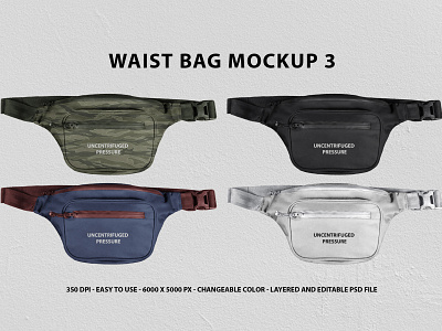 Waist Bag Mockup 3 apparel artwork bag bag mockup branding design mockup sling bag waist bag