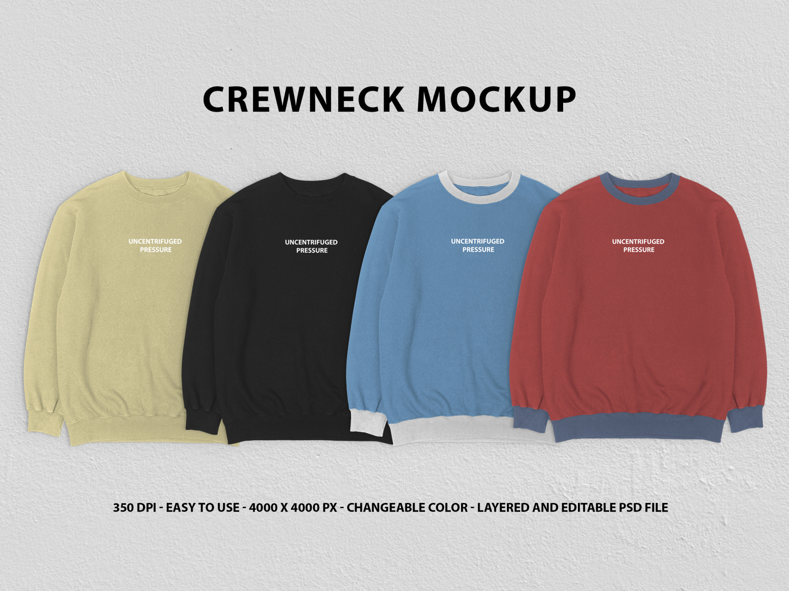 Crewneck Mockup designs themes templates and downloadable