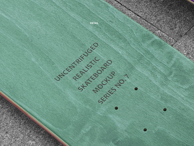 Realistic Skateboard Deck Mockup 7