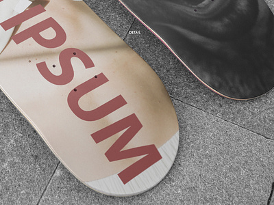 Realistic Skateboard Deck Mockup 7