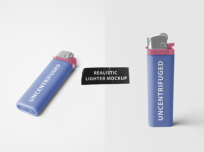 Realistic Lighter Mockup apparel artwork branding design graphic design lighter mockup template