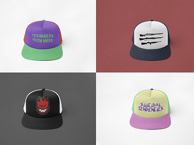 Realistic Trucker Hat Mockup apparel artwork baseball hat branding design graphic design hat mockup template trucker hat