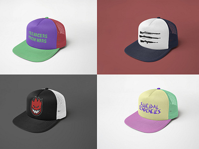 Realistic Trucker Hat Mockup apparel artwork branding bseball hat design graphic design hat mockup template trucker hat