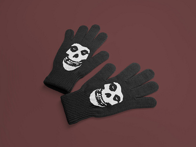 Realistic Winter Glove Mockup