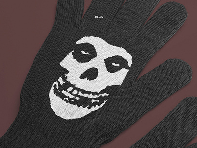 Realistic Winter Glove Mockup