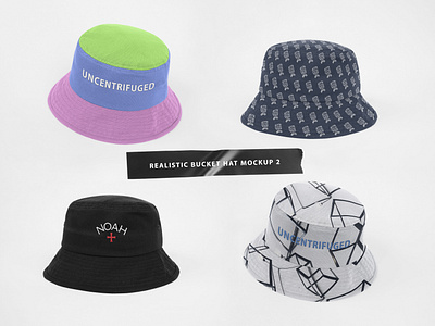 Realistic Bucket Hat Mockup 2