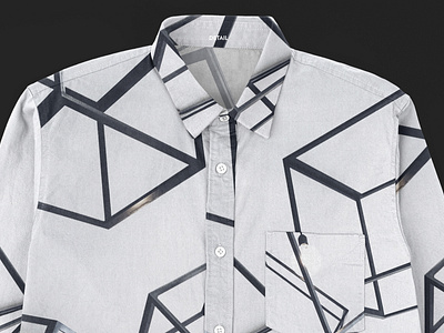 Realistic Button Shirt Mockup