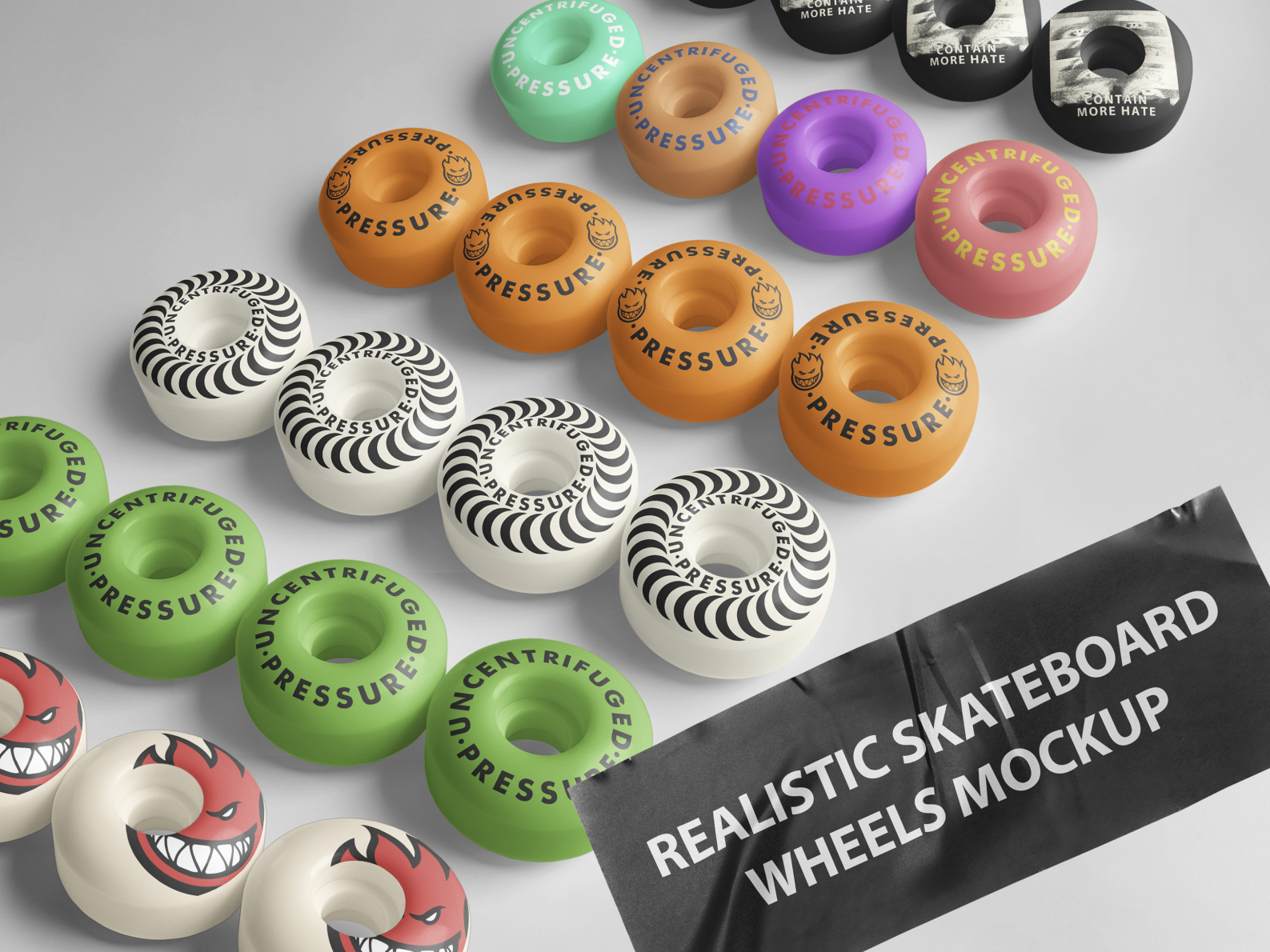 Realistic Skateboard Wheels Mockup By Uncentrifuged Pressure On Dribbble