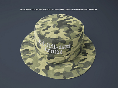 Realistic Boonie Hat Mockup