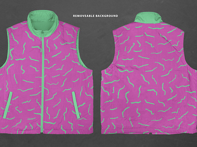 Realistic Vest Mockup apparel artwork branding design kids mockup realistic template