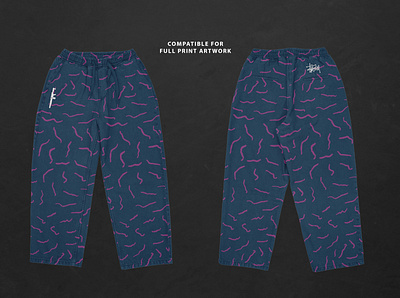 Realistic Baggy Pants Mockups apparel artwork branding design graphic design mockup realistic template