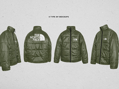 Realistic Puffer Jacket Mockup