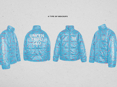 Realistic Puffer Jacket Mockup by Uncentrifuged Pressure on Dribbble