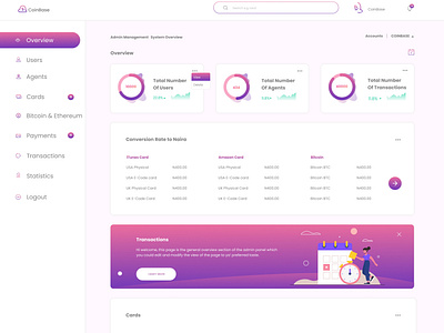 Coinbase Dashboard_Website UI Design