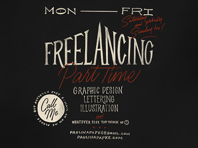 Freelancin' design freelance hand lettering illustration lettering letters type typography