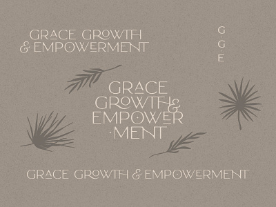 Grace, Growth & Empowerment - Logo + Branding brand branding design illustration logo typography