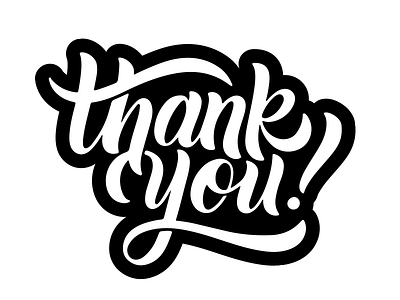 Thank You hand lettering lettering letters script thank you type typography