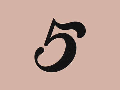 5 36 days of type 5 hand lettering lettering numbers type typography