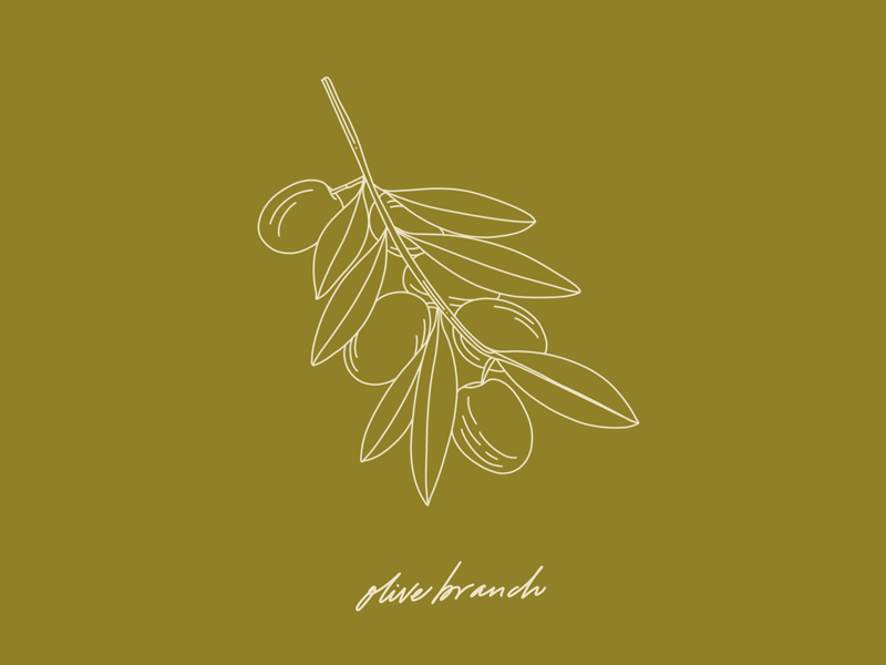 Olive Branch line work illustration
