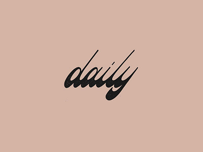 Daily daily lettering letters script sketch