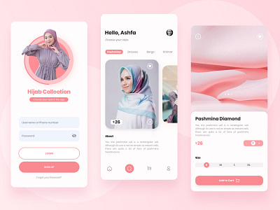 Fashion Moslem UI Mobile App