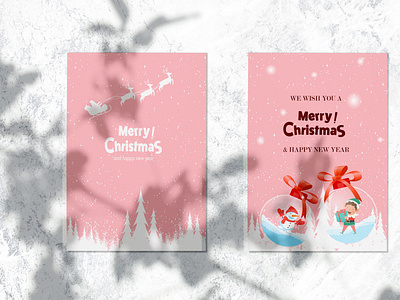 Christmas wishing card business creative design graphic design illustration vector