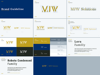 MJW Brabd Guideline brand identity brandguideline branding ci corporateidentity logo mark symbol typography vi visualidentity