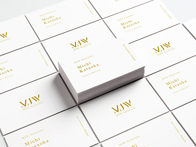 MJW Business Cards brand identity branding businesscards ci corporateidentity design typography vi visualidentity