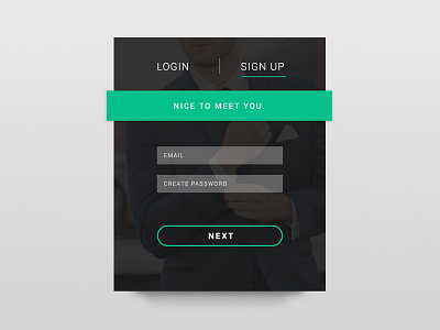 Daily UI #1 - Login / Sign Up Card daily ui daily ui 1 form login pop up sign up ui ux