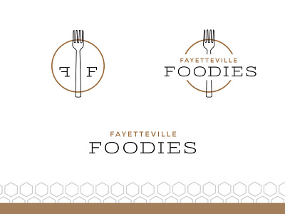 Fayetteville Foodies brand branding fayetteville fayetteville arkansas logo logo design