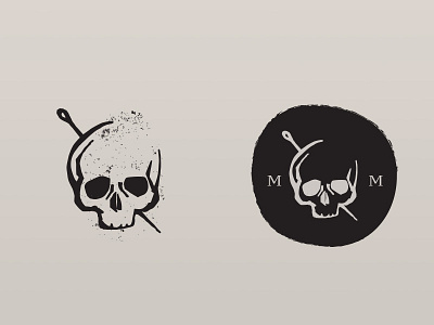 Skull Logo dark logo death hand drawn illustration logo logo design skull skull logo