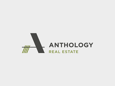 Logo | Anthology Real Estate a logo fayetteville green logo logo mark real estate real estate logo symbol