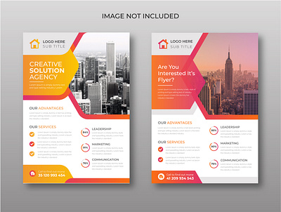 Corporate Flyer Design Template leaflet