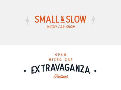 Small & Slow badge car logo micro patch portland