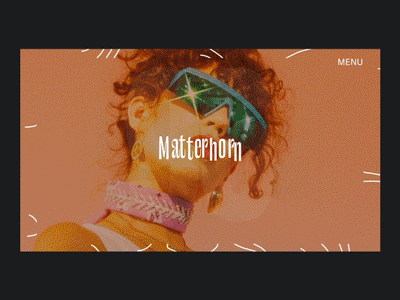 Matterhorn after effects brand branding brutalist contemporary counter fashion loader map motion motion design preloader typography ui zhenya