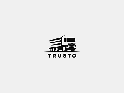 TRUSTO - logo logo shipping truck