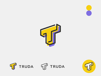 TRUDA - branding branding logo