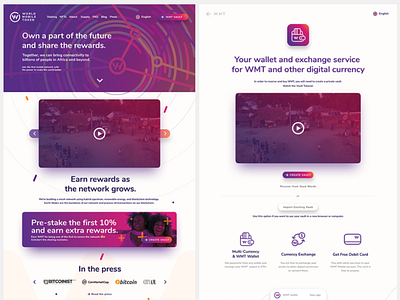 World Mobile Token - website branding graphic design logo ui ux