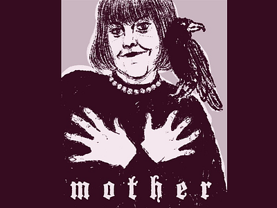 Karen goth illustration karen pence mother raven