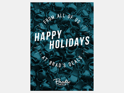 Brad's Deals holiday card bells card holiday