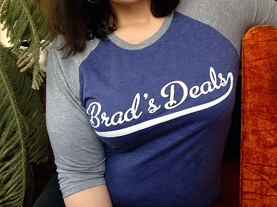 Brad's Deals baseball shirt