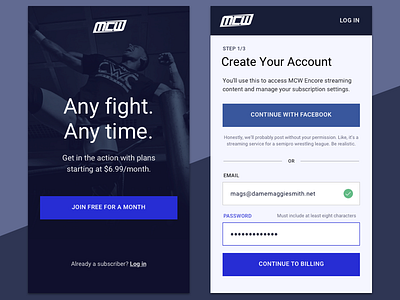 Daily UI #001 - Signup australia daily ui signup wrestling