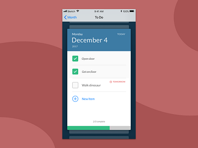 Daily UI #042 - To-Do List